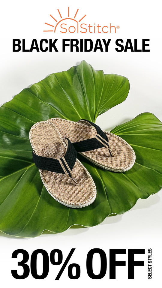 Eden Black Nature’s Weave Mens Jute Sandals 🏷️SALE