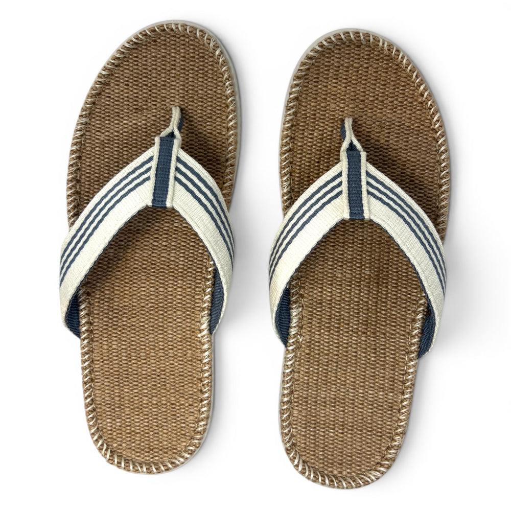 Delano Blue - Nature’s Weave Mens Jute Sandals