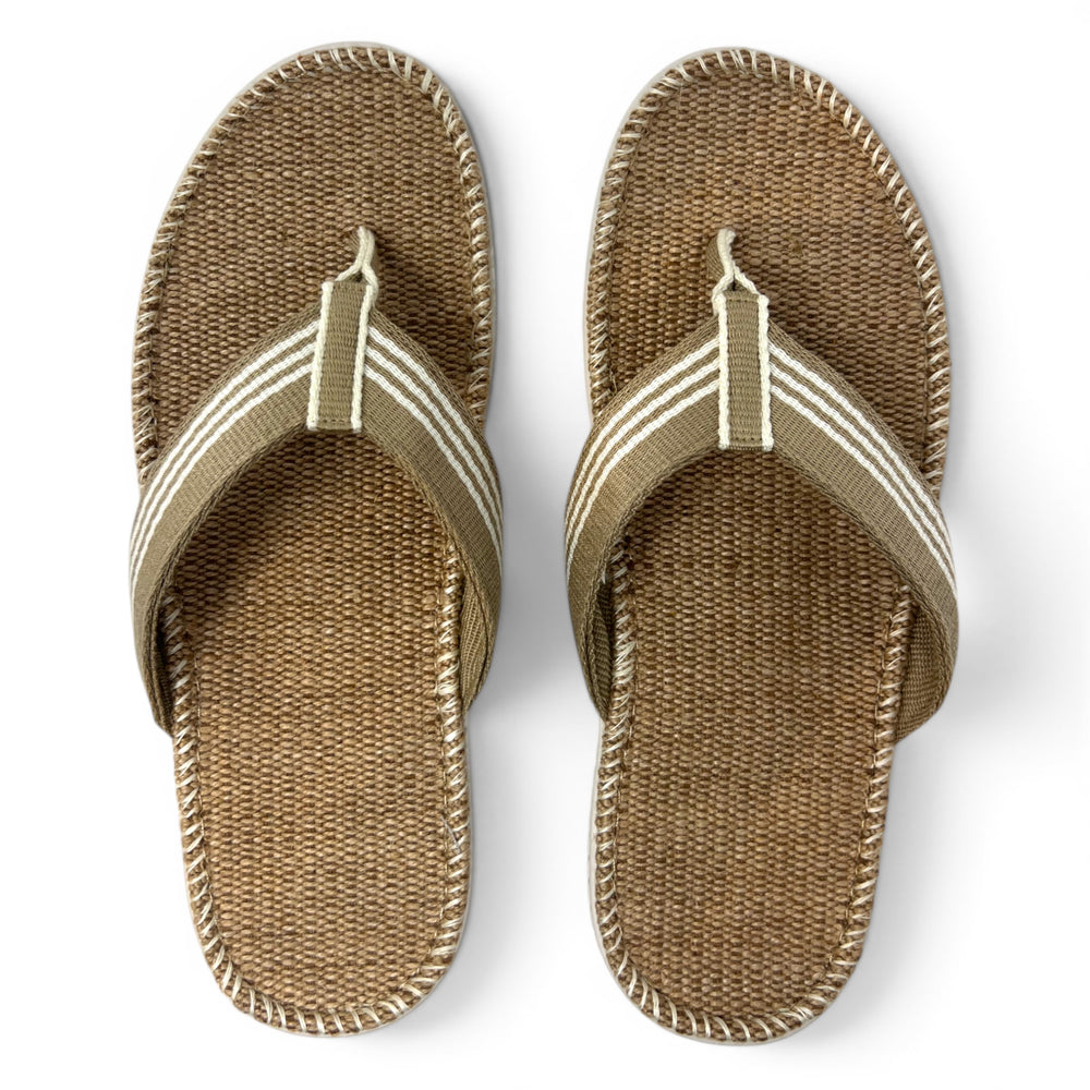 Delano Khaki - Nature’s Weave Mens Jute Sandals