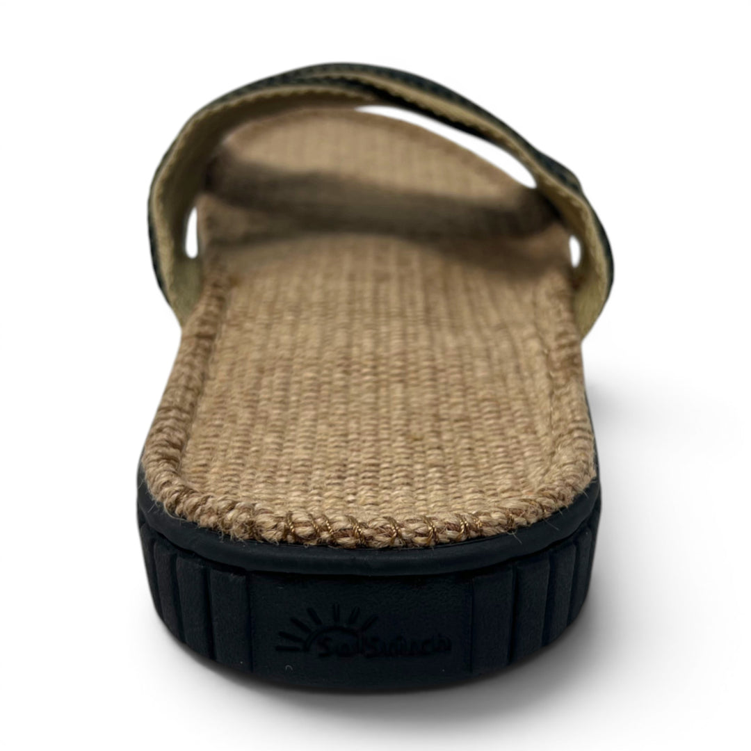 Marlin Black - Nature’s Weave Mens Jute Slides